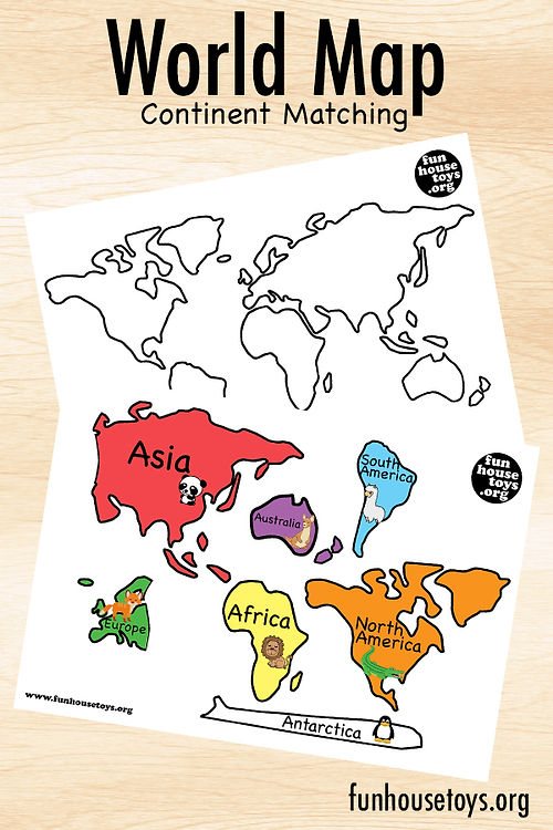 World Map | FunHouseToys